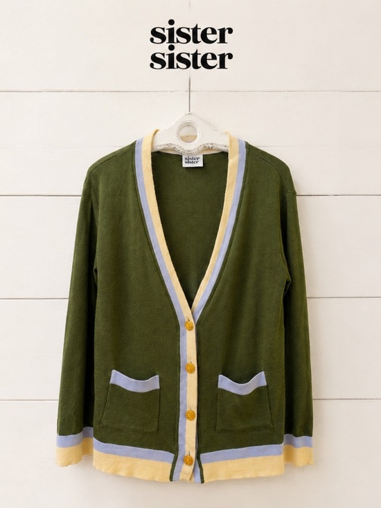 Sister sister Sweaters - SISTER SISTER Olive Green Cardigan Estimated Size L